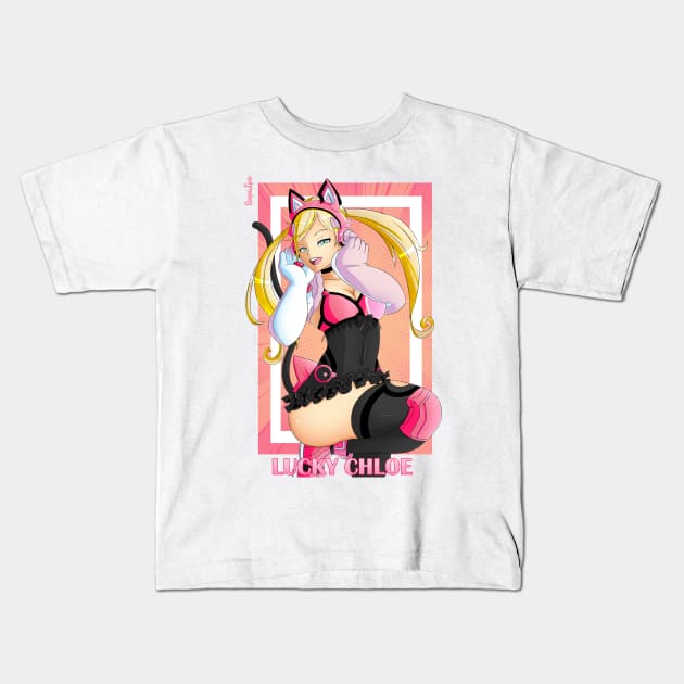 Lucky Chloe Kids T-Shirt by SenpaiLove